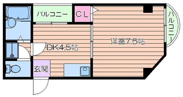 ハイツ仲の物件間取画像